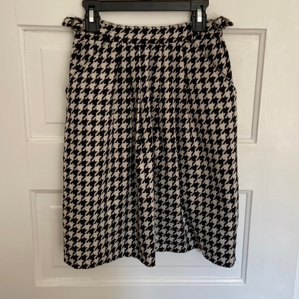 Anthropologie/Blue Robin houndstooth wool skirt. Size 0